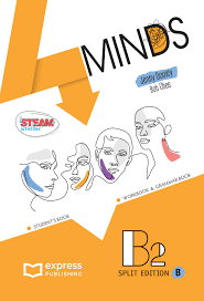 4 MINDS B2 A Student's & Workbook + Grammar Book